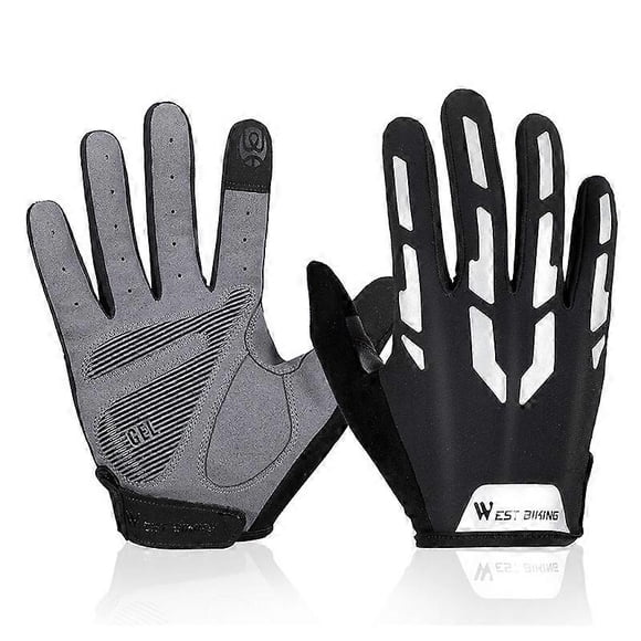 Gants de Course Légers, Gants Réfléchissants pour la Conduite, Gants de Cyclisme avec Coussin en gel Antidérapant et Amortisseur, Gants d'Entraînement Respirants