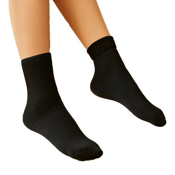 Ltctricy Crew Socks for Women Winter Warm Fleece Lined Soft Boot Socks Comfort Cozy Breathable Tube Socks