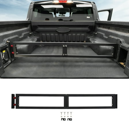 Truck Bed Divider for 2022-2025 Ford Maverick Cargo Divider Trunk Organizer Aluminum Alloy Luggage Divider Replacement