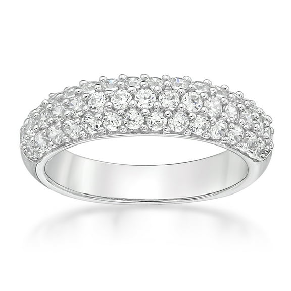 Jay Heart Designs 925 Sterling Silver Simulated White Diamond Ring