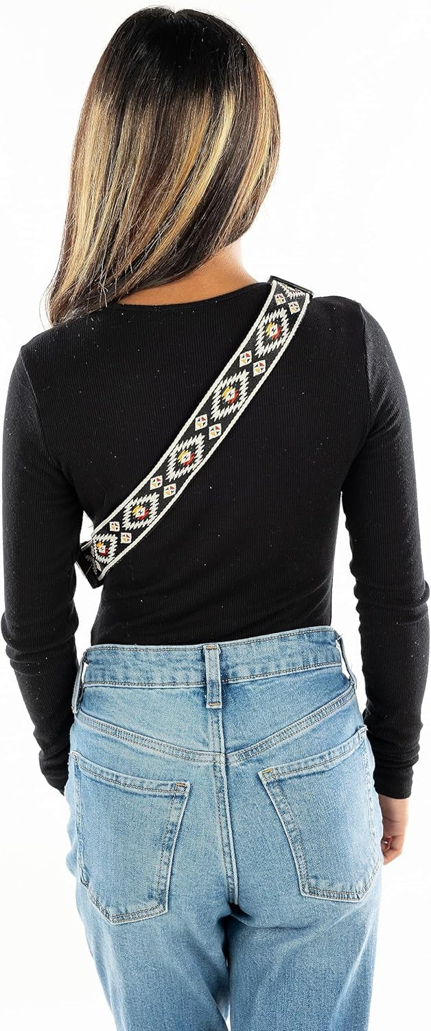 Funky Junque Belt Bag - Aztec Strap - Black