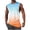 Orange, variant on srobpty Mens Summer Print Sleeveless Round Neck Tank Tops Gradient Color for Workout and Casual Sports