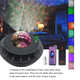 thumbnail image 4 of Proyector Luz Control remoto compatible con Bluetooth Música Lámpara nocturna USB RGB Luz de proyección de ondas de agua Methold HA003015-00B, 4 of 7