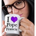 thumbnail image 2 of 3drose, I Heart Pope Francis Purple, 11oz Mug, 2 of 6