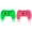 Pink + Green, variant on Enhanced Joy-Con Grips for Nintendo Switch - 2-Pack Ergonomic Controller Holders for Joycon Comfort & Control (Multiple Colors)