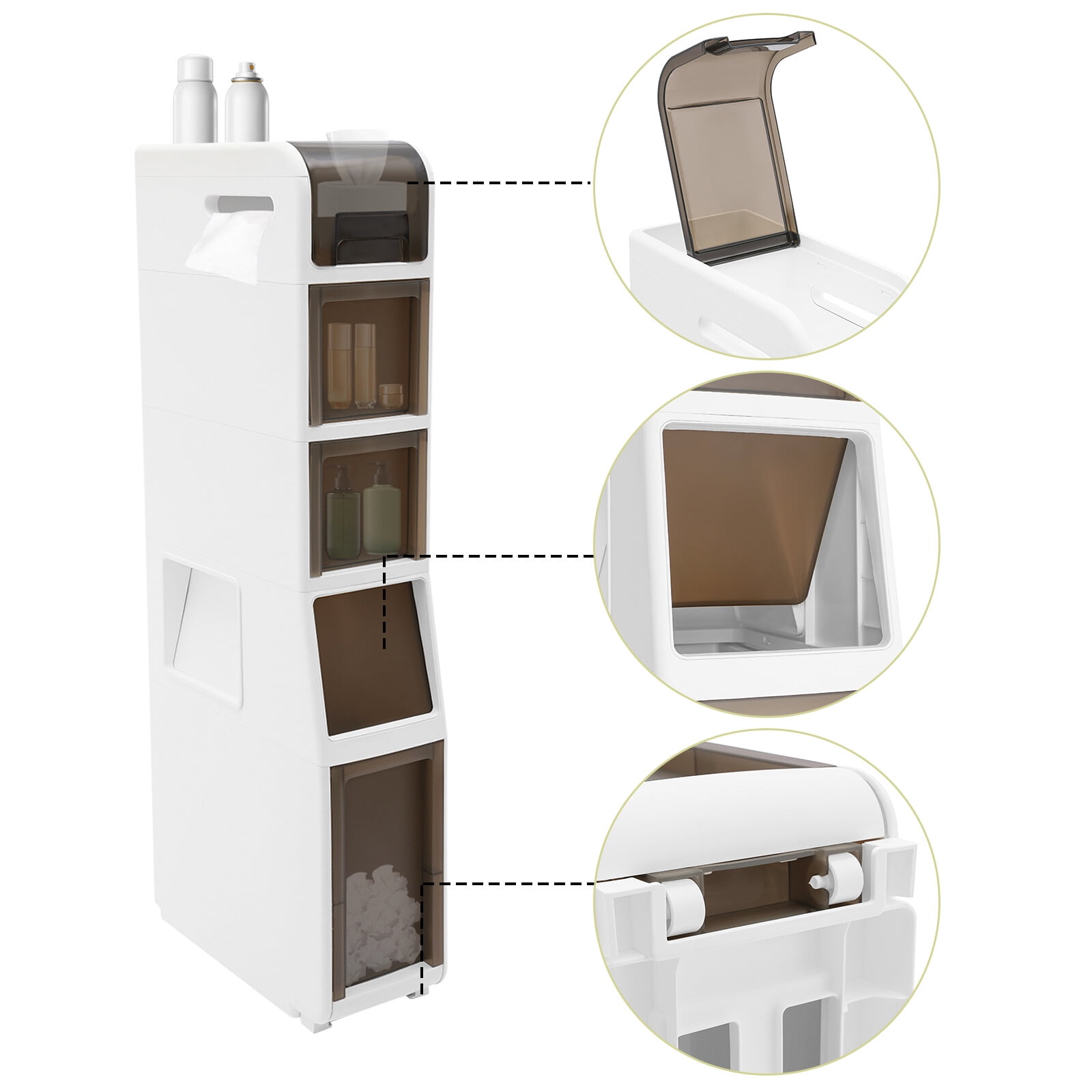 Bathroom Floor Cabinet Bathroom Storage Cabinet Storage Cabinet with 3 Drawers