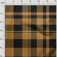 thumbnail image 3 of oneOone Cotton Silk Brown Fabric Tartan Dress Material Fabric Print Fabric By The Yard 42 Inch Wide, 3 of 4