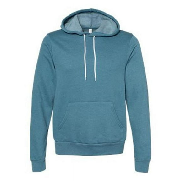 Unisex Sponge Fleece Hoodie, Heather Deep Teal - Small