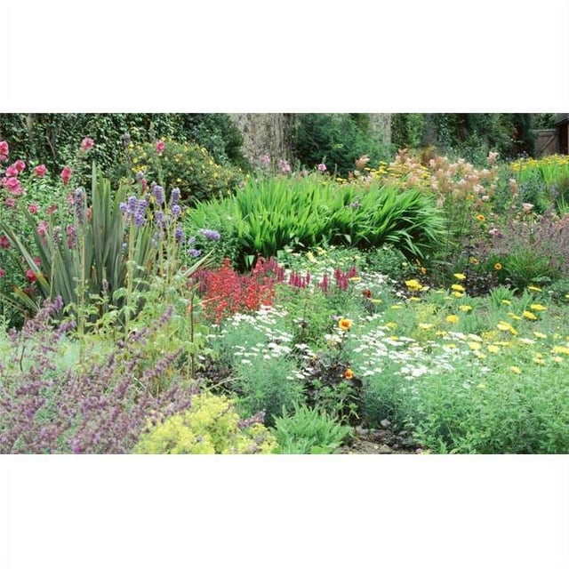 Biggies WW-FWR-120 Window Well Scene - Flowers 120 in.