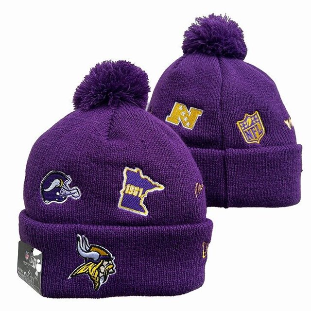 Minnesota Vikings Big Head Knitted Hat to Prevent catching a Cold Casual Cap