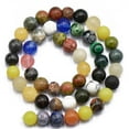 thumbnail image 3 of 15" Strand 8mm Round Nature Jasper Jade Agate Gemstone Craft Loose Beads DIY, 3 of 5