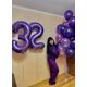 thumbnail image 3 of Globos con números Enyeopd de 40 cm, color morado, para decoración de cumpleaños, 3 of 6