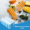 thumbnail image 3 of Máquina para hacer paletas de silicona de grado alimenticio, máquina para hacer paletas de hielo reutilizable de fácil liberación para paletas caseras, gelatina, piruletas, palitos de paleta, helado,, 3 of 5