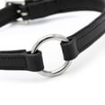 thumbnail image 5 of Jeffers Pet Soft Padded Black Leather Dog Collars with O-Ring & Metal Hardware, 1" x 22" - Genuine Drum Dyed Cowhide, Adjustable Leather Collar for Dogs for Walking, Training, & Outdoor Use, 5 of 7
