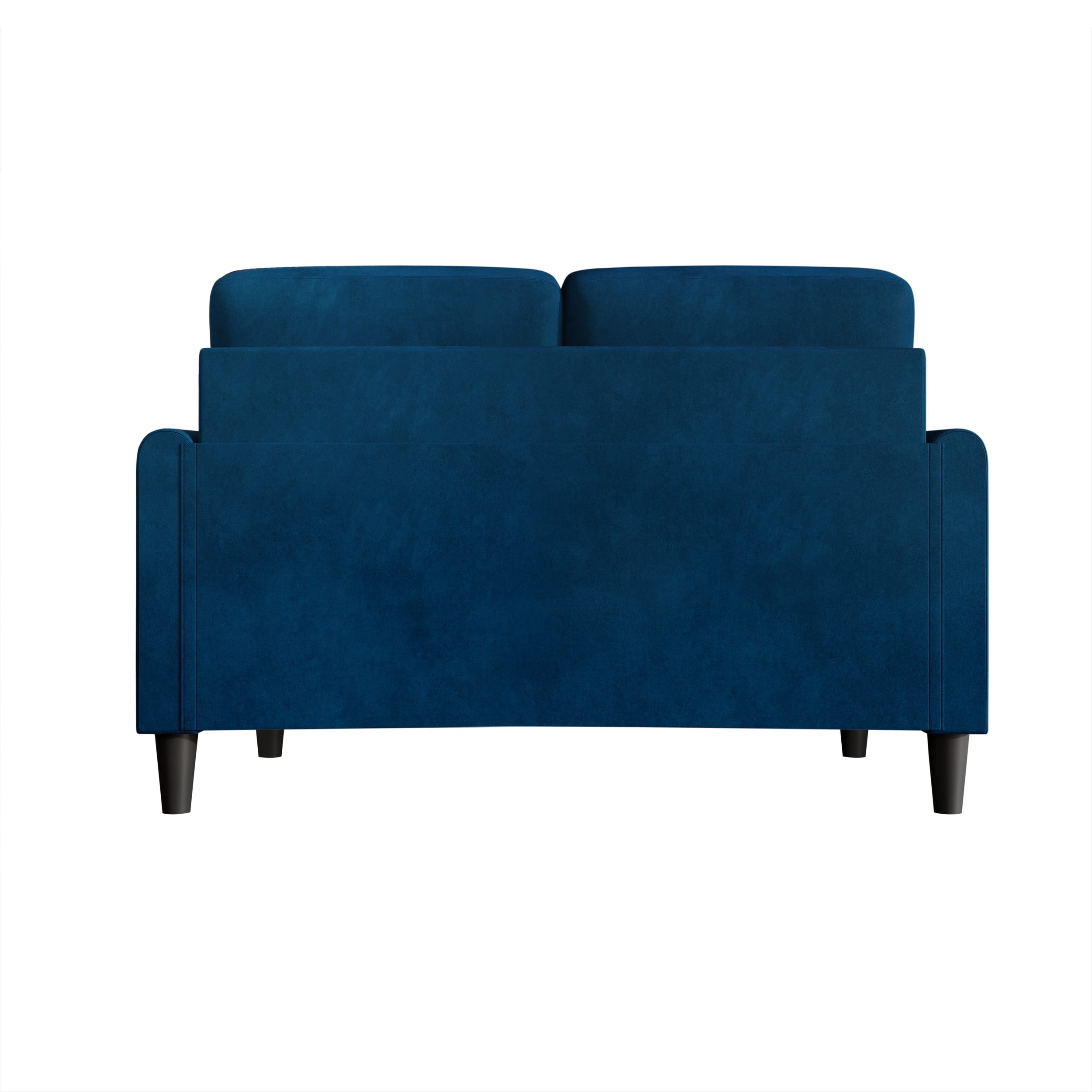 Home Design Goliad 2-Piece Velvet Living Room Set with Loveseat and Sofa, Pocket Spring Design, Soft Cushions, Clean Lines Design, Blue