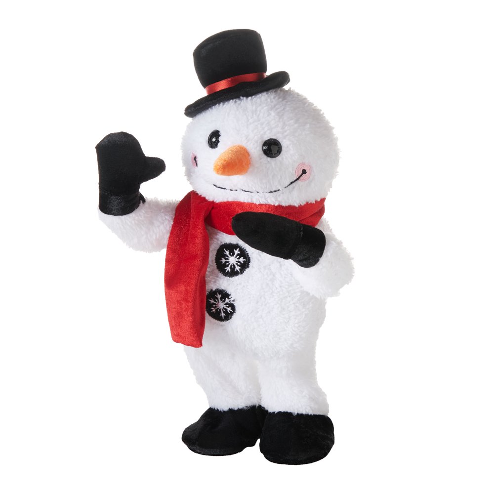 Holiday Time Animated Snowman Plush