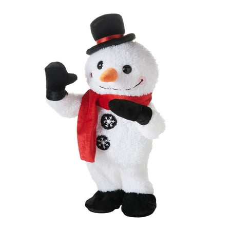 Holiday Time Animated Snowman Plush
