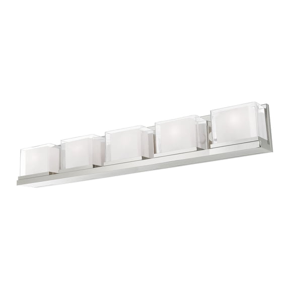 Livex Lighting - Duval - 5 Light Bath Vanity in Modern Style - 42 Inches wide by