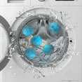 thumbnail image 4 of Boule de Lavage Anti-Enroulement Bleue 6 Pcs Épilateur pour Machine à Laver Sécheuse Réutilisable, 4 of 6