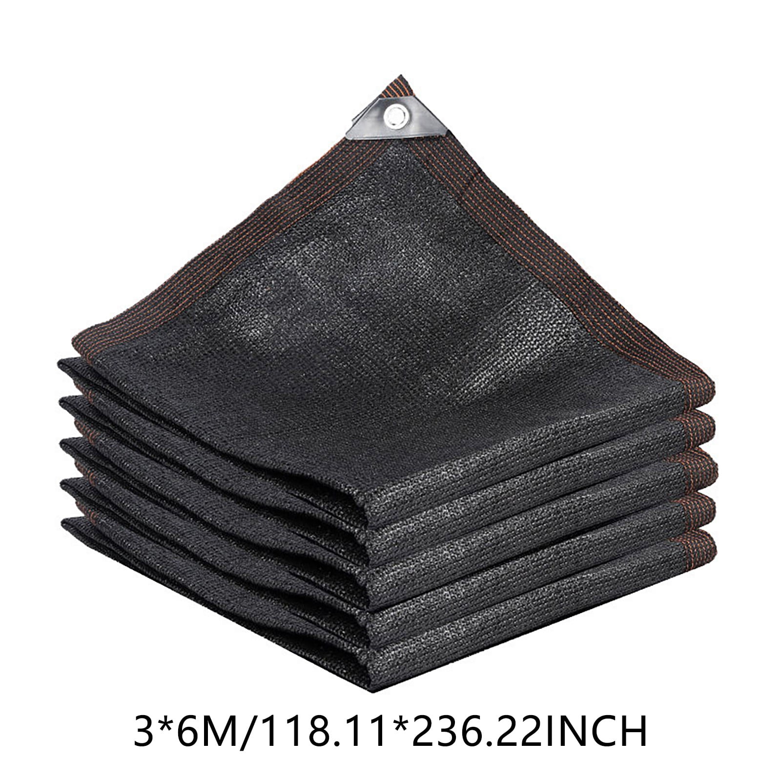 Heavy Duty Shade Cloth, Garden Shade Mesh Netting with Grommets Outdoor Sun Shade Cover for Pergola Patio Plants Greenhouse Chicken Coop Black Shading Rate 70% -90% (118.11x236.22")
