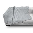thumbnail image 3 of Dot Soft Flannel Fleece Throw Blanket, Abstract Geometric Pattern with Dots Arranged as Flower Motifs, Cozy Plush for Indoor and Outdoor Use, 50" x 60", Pale Blue Dark Teal, by Ambesonne, 3 of 6