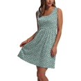 thumbnail image 3 of Vestido de verano WIHOLL 2025 sin mangas, verde primavera para mujer, 3 of 5