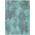 thumbnail image 2 of Addison Rugs Chantille Indoor/Outdoor Transitional Damask Teal Machine Washable Rectangle Rug, 5' x 7'6", 2 of 7