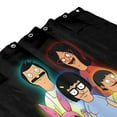thumbnail image 3 of Cartoon Bob's Burgers Shower Curtain Cute Anime Shower Curtain Polyester Fabric Bathroom Decor Curtain Set with Hooks 72In, 3 of 8