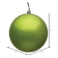 thumbnail image 2 of Vickerman 8" Lime Candy Ball Ornament, 2 of 5