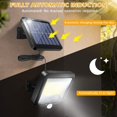 thumbnail image 2 of Outdoor Solar Lamp, Solar Light, with Remote Control, Waterproof Motion Sensor, 100 LED Powerful Outdoor Solar Lamp Waterproof IPX65 for Garage, Gate, 2 of 5
