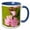 Blue/White, variant on 3drose, Slug Eggs, Rose Checker Mallow Flower - Us38 Rbr0268 - Rick A. Brown, 15oz Mug