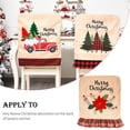 thumbnail image 3 of Advancent Funda para silla de Navidad bordada con dibujos animados, funda antimacassar para coche, Bar, árbol de Navidad, suministros para arreglos de Kits de decoración para fiestas Flor Advancent HA069380-03, 3 of 6