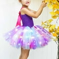 thumbnail image 4 of Odeerbi Girls Dress Baby Girls Clothes Spring Autumn Toddler Colored Mesh Floral Dress With Hangers Princess Dress Purple, 4 of 7