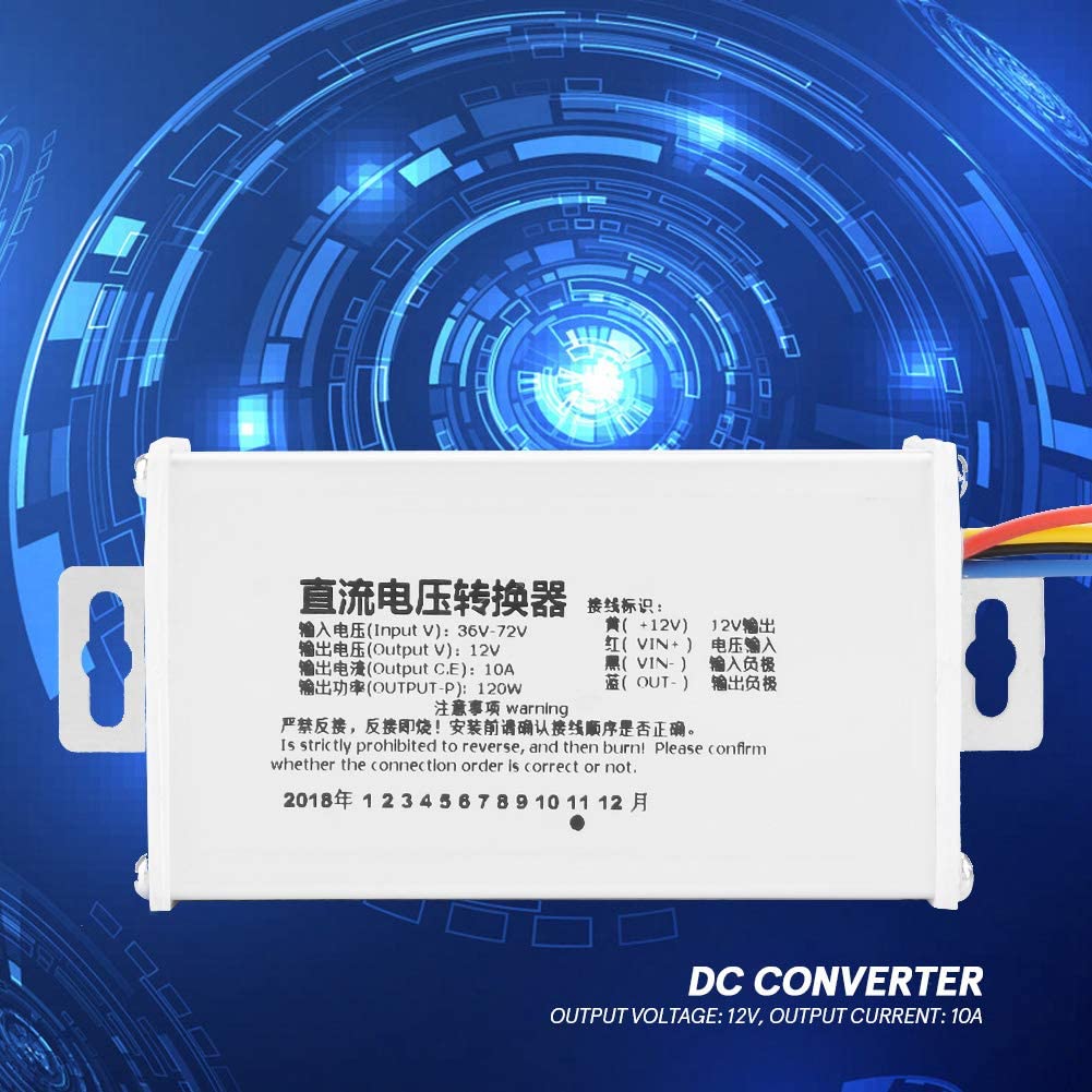 GGB-DC-DC Power Supply,DC Converter Step-Down Power Supply Module 36V-72V to 12V 10A 120W,DC Converter with Stable Performance—0516