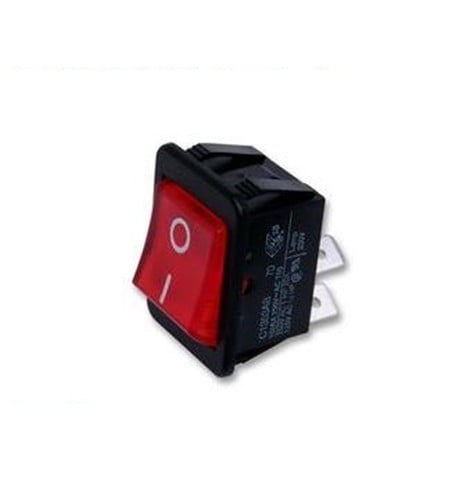 16A 250Vac Black/Red C1350XBAAA Arcolectric Switches Switch Dpst 