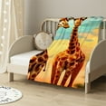 thumbnail image 2 of ARISTURING  Giraffe Painting Throw Blanket Lightweight Soft Cozy Blanket for Couch Sofa Bed, 2 of 6