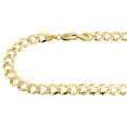 thumbnail image 3 of Mens Solid 10K Yellow Gold Cuban Curb Link Chain Necklace 9.5MM 26 Inches, 3 of 5