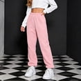 thumbnail image 6 of FAIWAD Kids Plush Pants Elastic Waist Solid Color Fleece Joggers Boys Girls Soft Warm Loungewear, 6 of 8