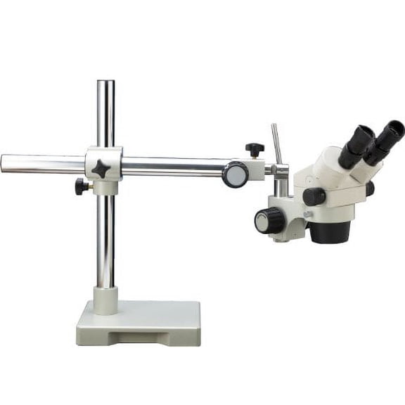 Luxo 18714 System 250 Stereo-Zoom Binocular Microscope Single Boomstand, 6.5X to 45X Magnification