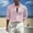 Tops-A562Pink, variant on Gamivast mens button down shirts long sleeve Regular Fit long sleeve shirts Lightweight linen shirts Striped Print Soft Breathable Beach Holiday Party