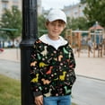 thumbnail image 2 of Xoenoiee Christmas Dinosau Candy Star Print Hoodies for Boys Kids Sweatshirt Boys Teen Zip Up Long Sleeve Jacket Loose Hooded Sweater Lightweight Tunic Activewear Outerwear, S, 2 of 7