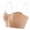 Beige, variant on Nude Bra with Clear Straps Halter Backless Bralette No Underwire Plunge Bra Transparent Bra, Beige