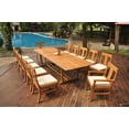 thumbnail image 5 of Grade-A Teak Dining Set: 12 Seater 13 Pc: 118 Mas Rectangle Table And 12 Osborne Chairs (2 Arm & 10 Armless Chairs) Outdoor WholesaleTeak #51OS2513, 5 of 5