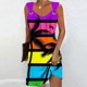 thumbnail image 1 of Puntoco Vestidos Mujer Verano Mujer Playa Impreso Elegante Estilo Casual Vestido con Cuello En V con Correa, 1 of 5