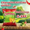 thumbnail image 2 of Zambos Plantain Chips: Spicy with Chili,Lime and Salt (Tajaditas de Plátano con Chile + Limón y Sal) Crunchy with spicy taste that many like | Salvajes del Trópico | 5.46 ounces (155grams) 12 pack, 2 of 7