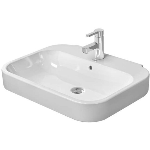 Duravit 231660-3Hole Happy D.2 23-5/8" Rectangular Ceramic Wall Mounted Bathroom Sink -