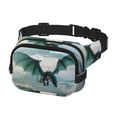thumbnail image 2 of Balery Cloud Sky Green Dragon Mochila Cinturón para Mujeres y Hombres, Bolsa de Cintura Impermeable de Doble Capa con Correa, 2 of 9