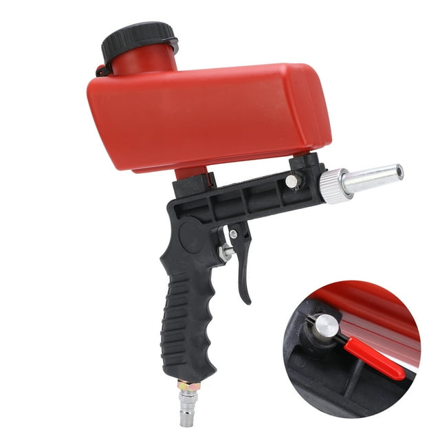 Handheld Pneumatic Sandblasting Gun Portable Small 90psi Sand Blaster for Auto Car Repairing
