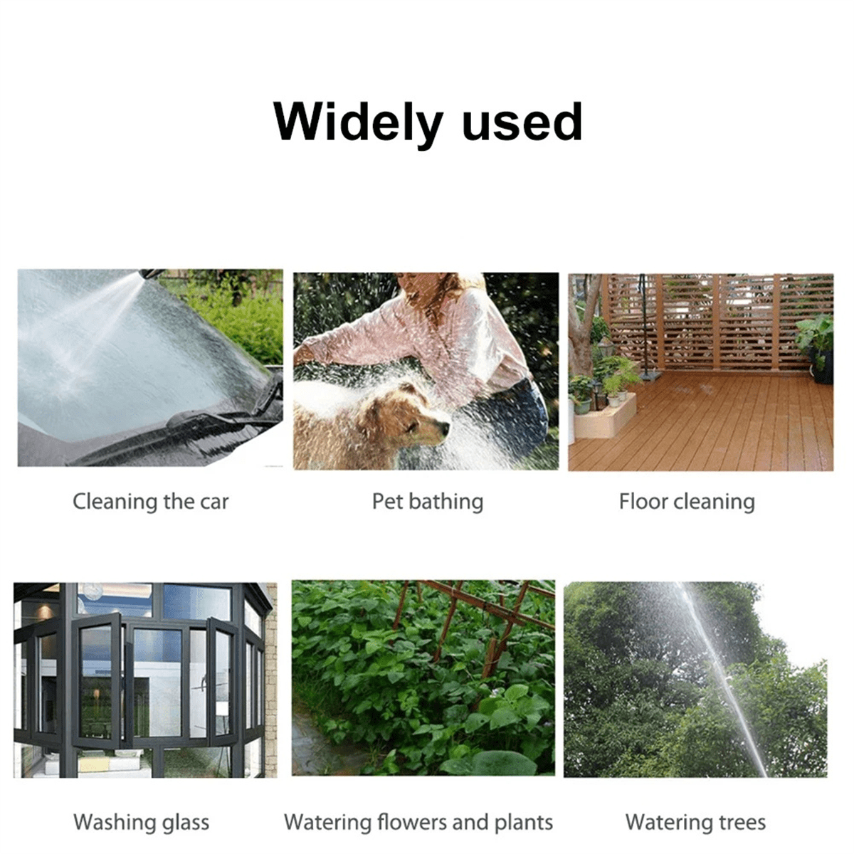 EVA Garden Telescopic Spring Tube Garden Hose Plastic Multifunctional Car Wash Water Sprays Sprinkler for Garden