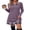 Purple, variant on WIHOLL Long Sleeve Dress for Women Knit Tunic Sweater Dress Crew Neck Casual Fall Winter Dresses